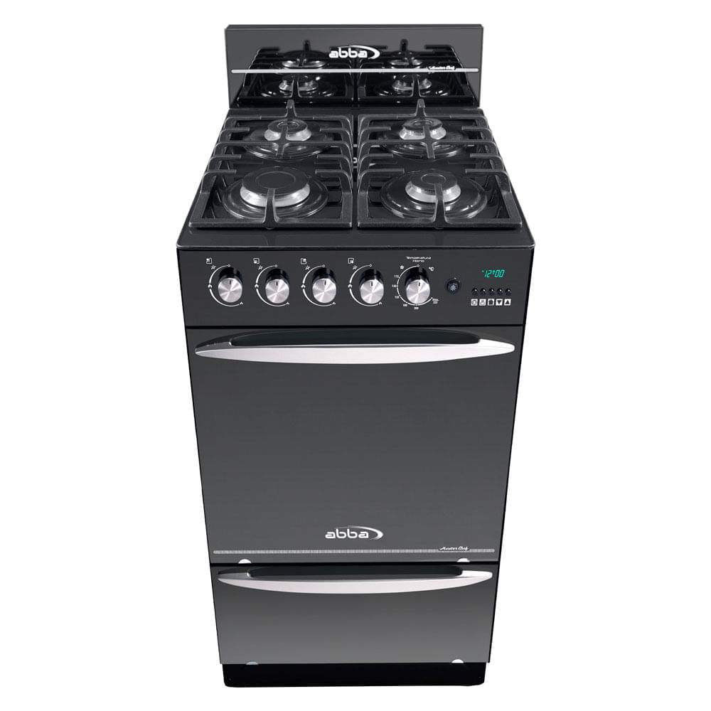Estufa Abba de piso con horno Master Chef gas propano Vidrio N AG 203-4L GT