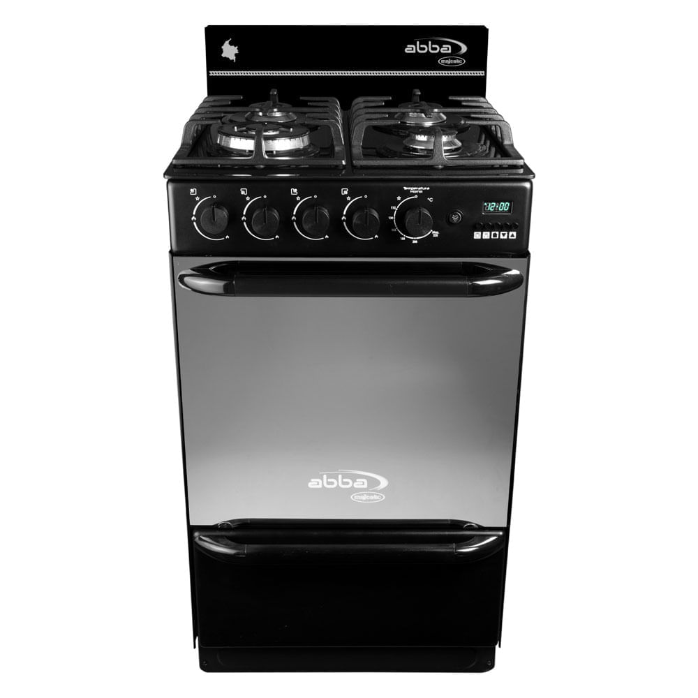 Estufa Abba de piso con horno Majestic gas natural Vidrio N AT 203-5N GT TC