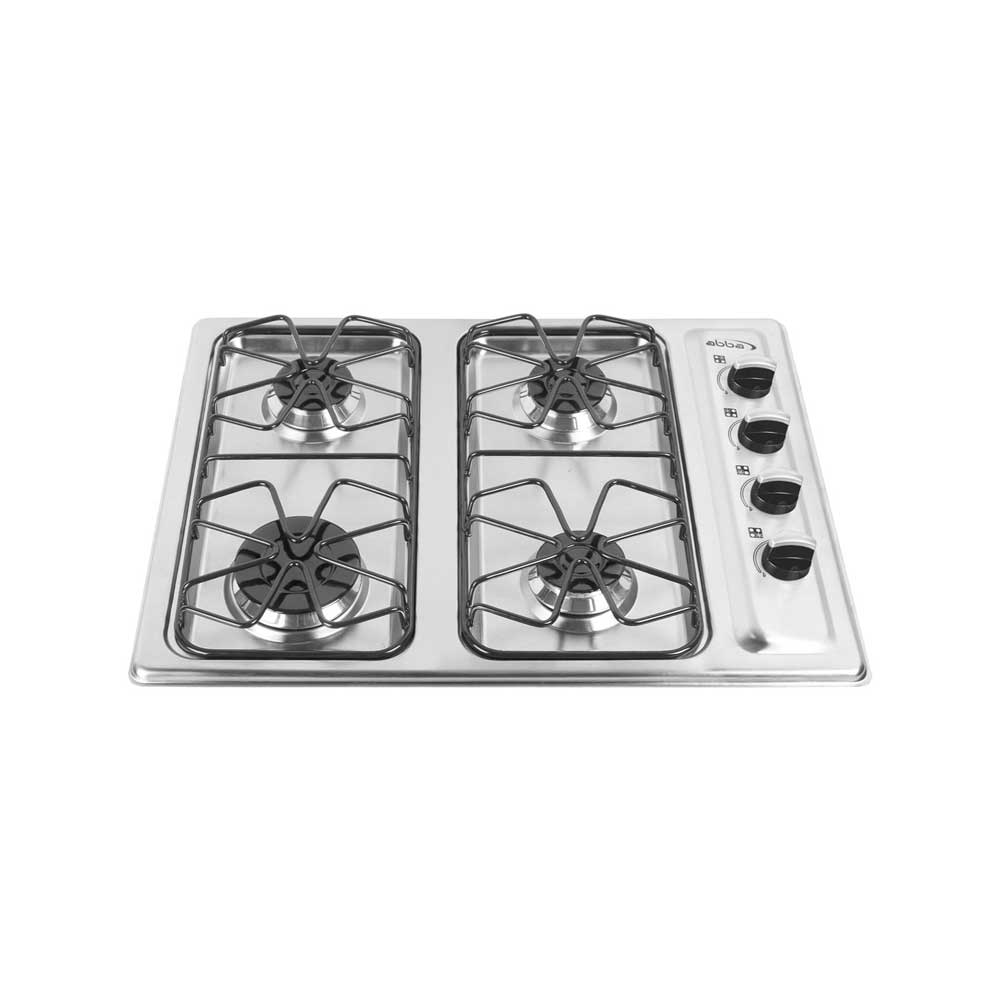 Estufa de empotrar Abba CG 401-3 EA 4 puestos gas propano acero inoxidable