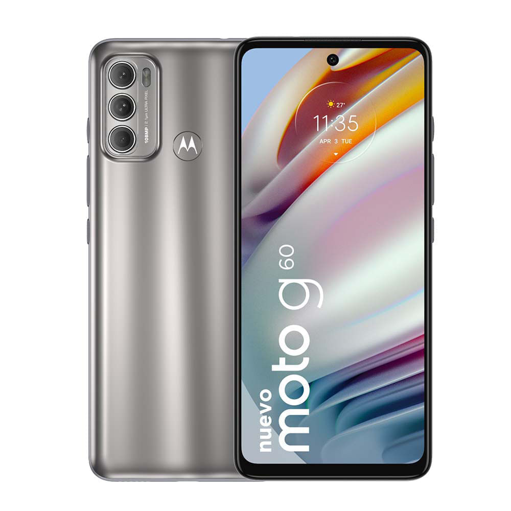 Celular Motorola moto G60 6,8" 128GB plateado