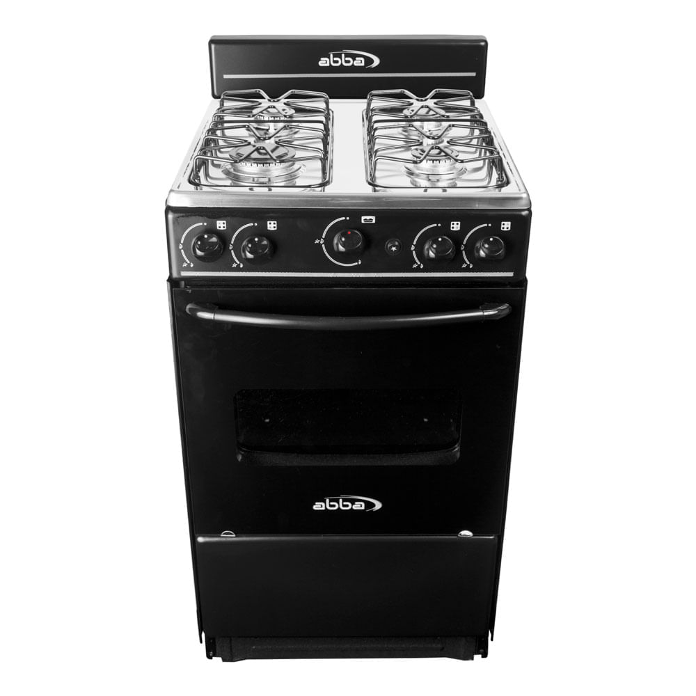 Estufa Abba Piso At 101-5 Negra Gas Natural