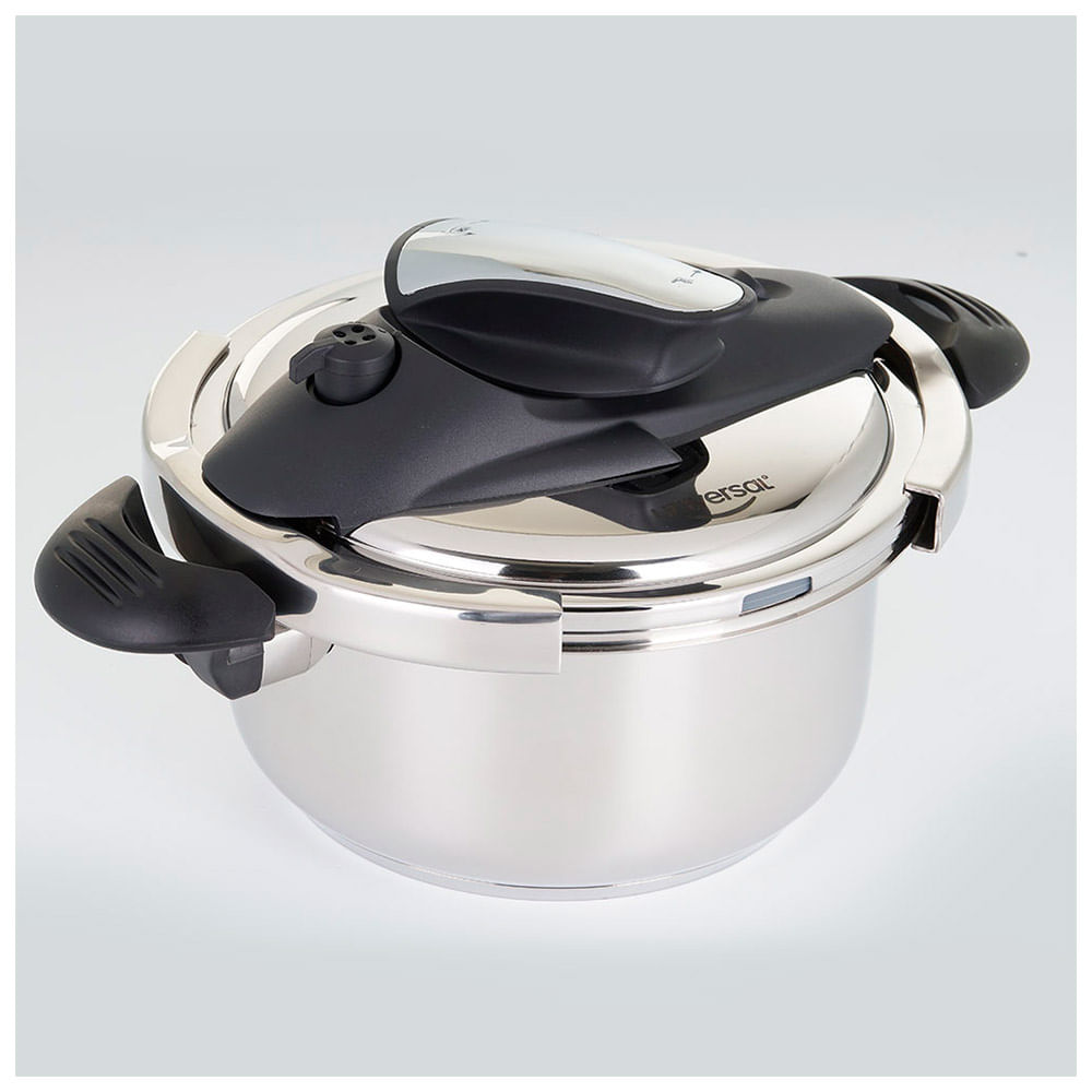Olla a presión Universal abre fácil 4L + tapa vidrio