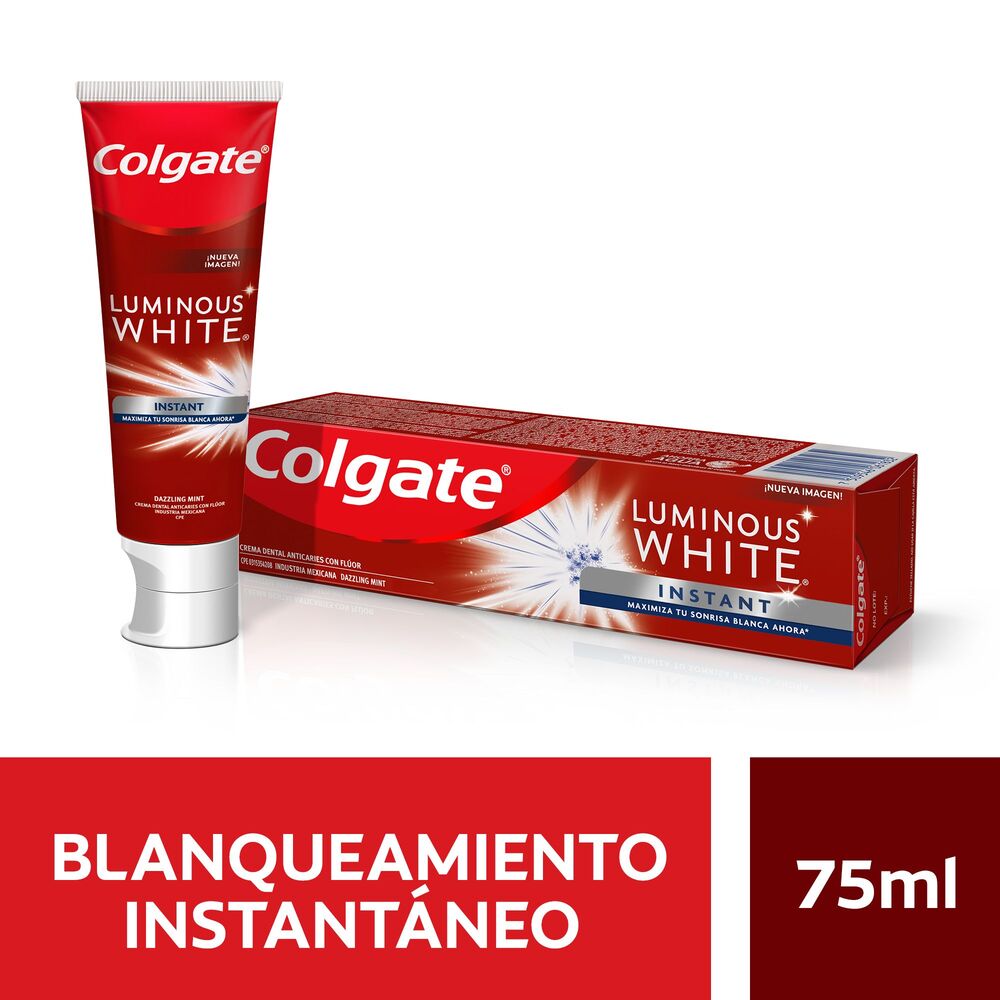 Crema Dental Blanqueadora Colgate Luminous White Instant x75ml