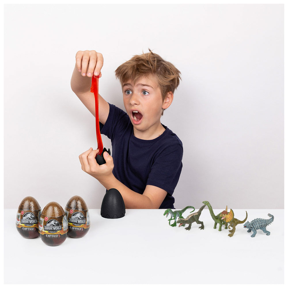 Huevo con Slime Jurassic World Captivz Clash Dino