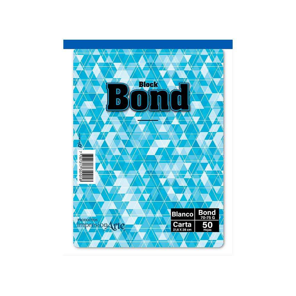 Block de papel bond blanco x 50 hojas Impresionarte