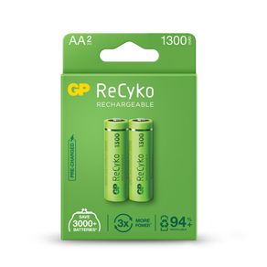 Pila recargable GP NIMH AA 1.2V 1300  X2