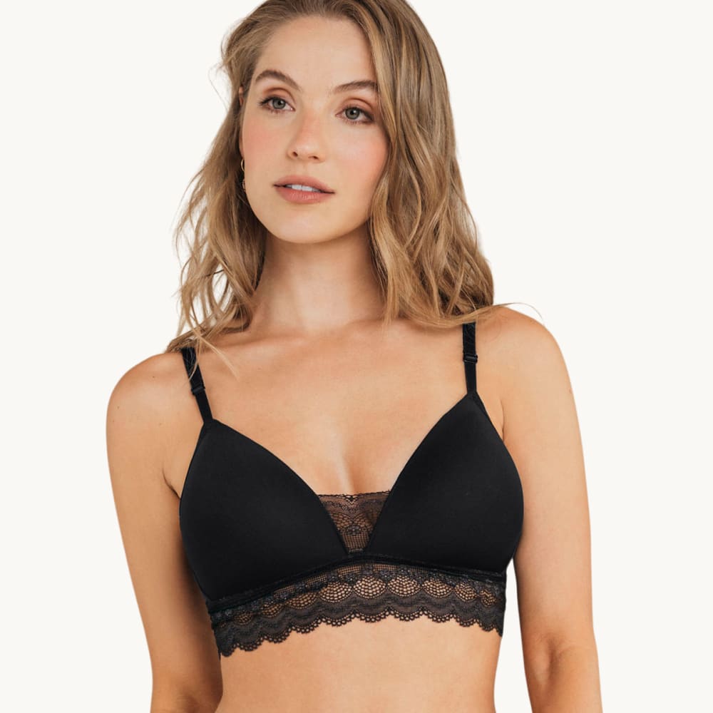 Brasier ultracómodo con delicados toques de encaje