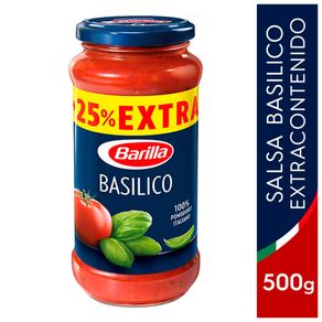 Salsa Pasta Basilica Extracontenido Barilla x500g