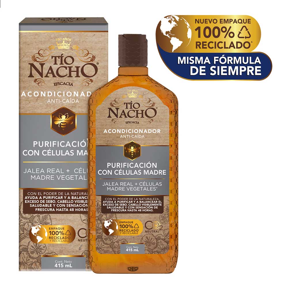 Acondicionador Tio Nacho purificación con células madre x415ml