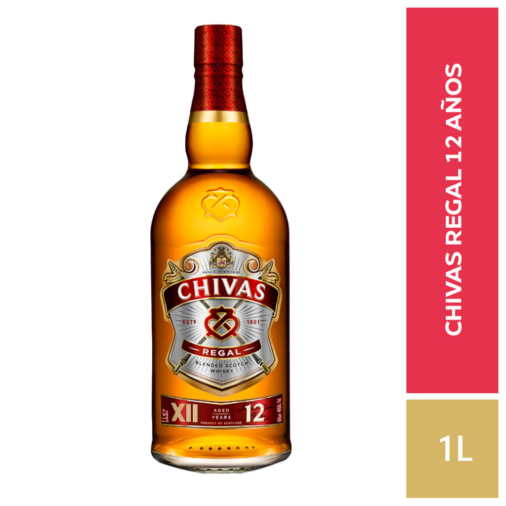 Whisky Chivas 12 Años 1000ml