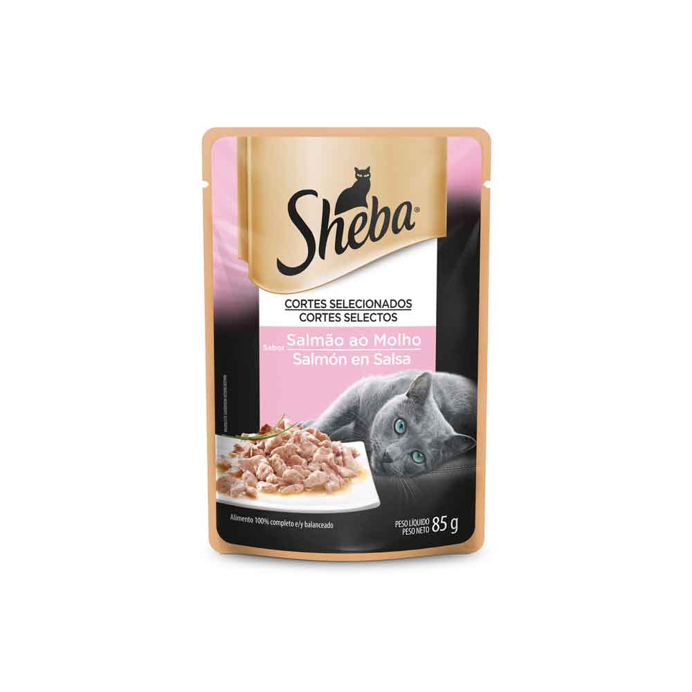 Alimento húmedo Sheba para gato adulto salmón sobre x85g