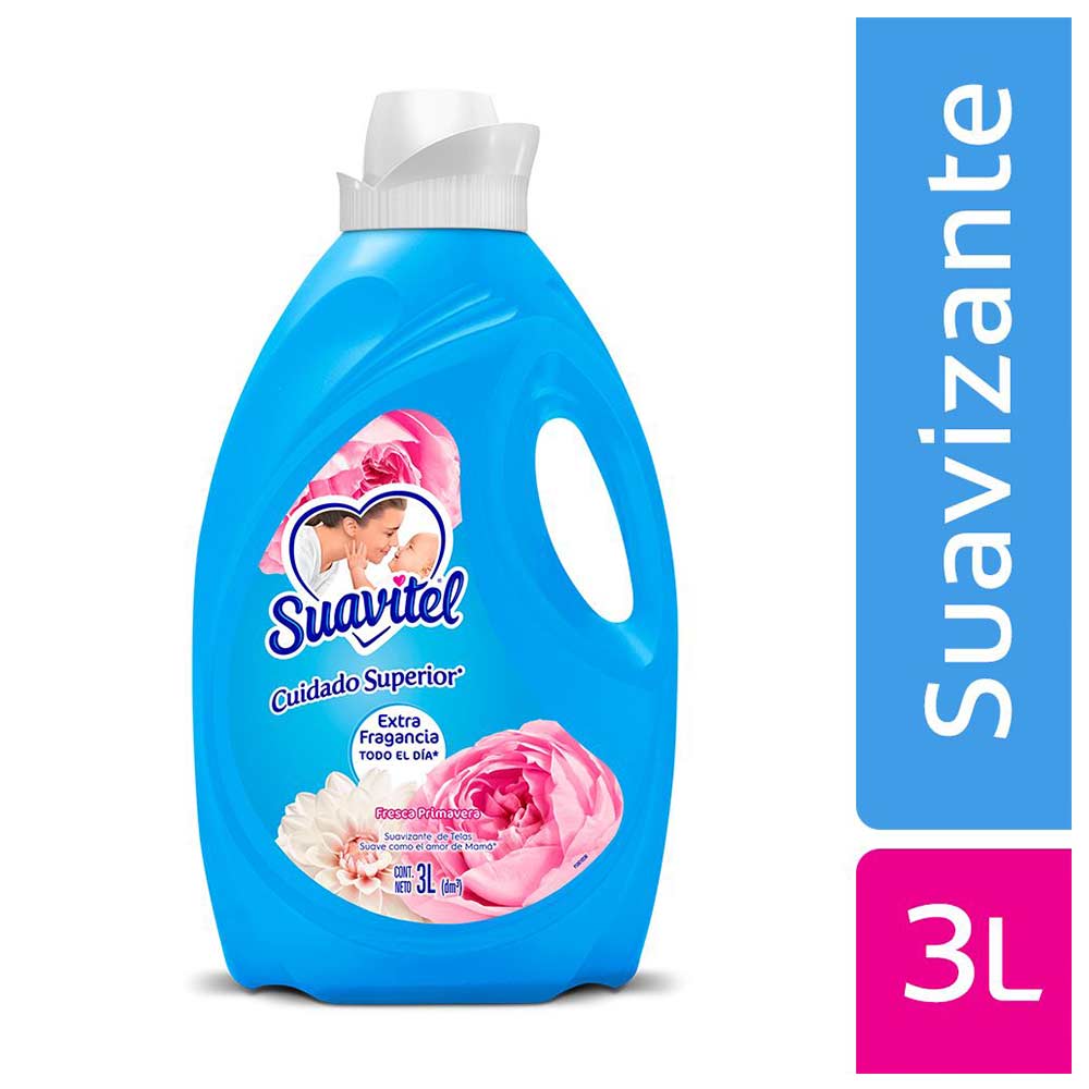 Suavizante Suavitel Cuidado Superior Fresca Primavera x3L