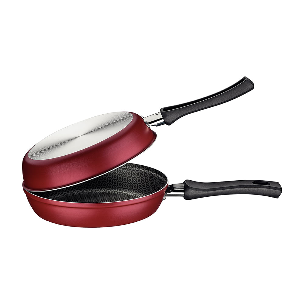 Omeletera doble 20cm loreto roja Tramontina
