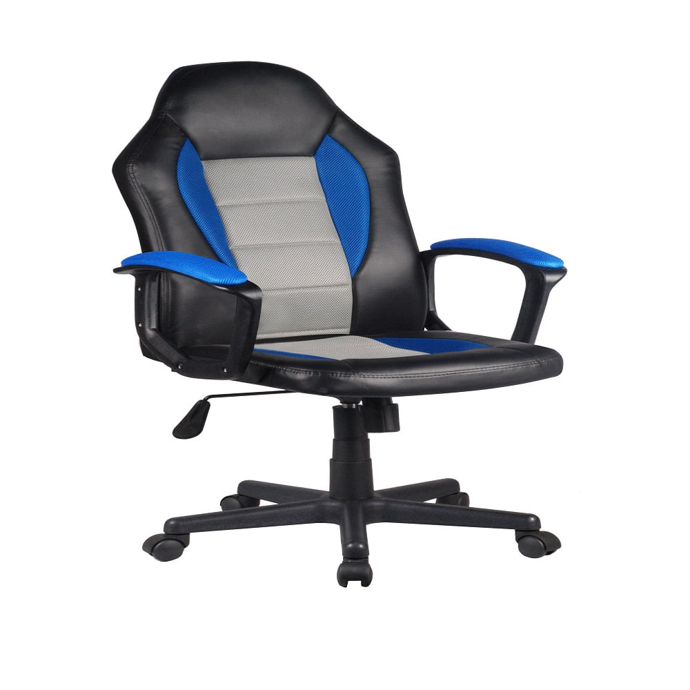 Sillon Gamer Steve 59X68X112 Azul/Gris M+Design