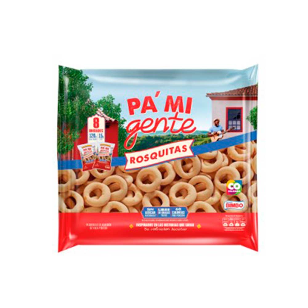 Pasabocas rosquitas Pa Mi Gente multipack x8und x15g c/u