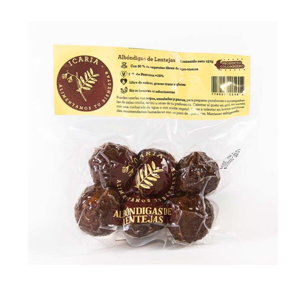 Albóndigas Icaria lentejas x6und x157g