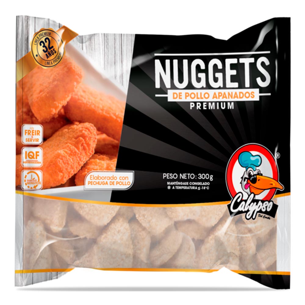 Nuggets calypso premium pollo apanado x 300g