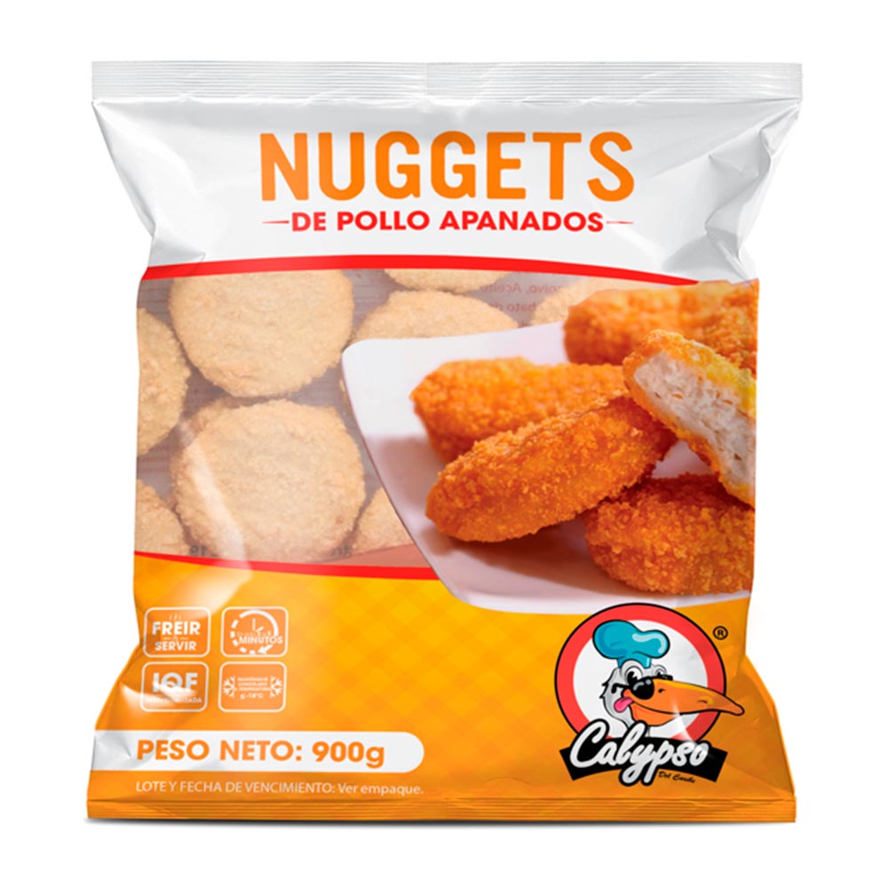 Nuggets calypso pollo apanado x 900g