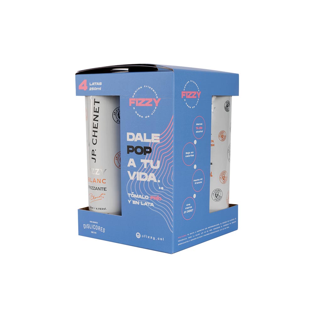 Vino Espumoso Jp Chenet Fizzy Blanco Lata 4Unds 250ml