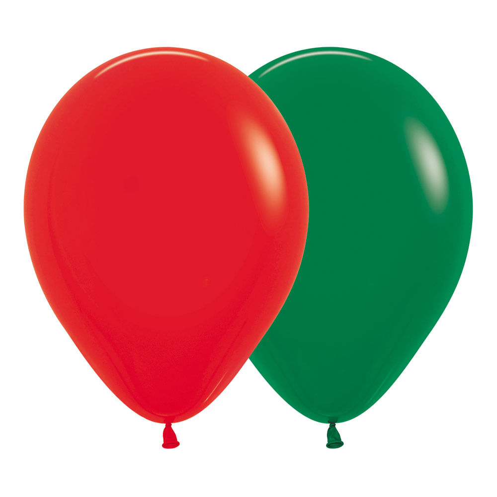 Globo R-12 Navidad surtida Sempertex x12unds