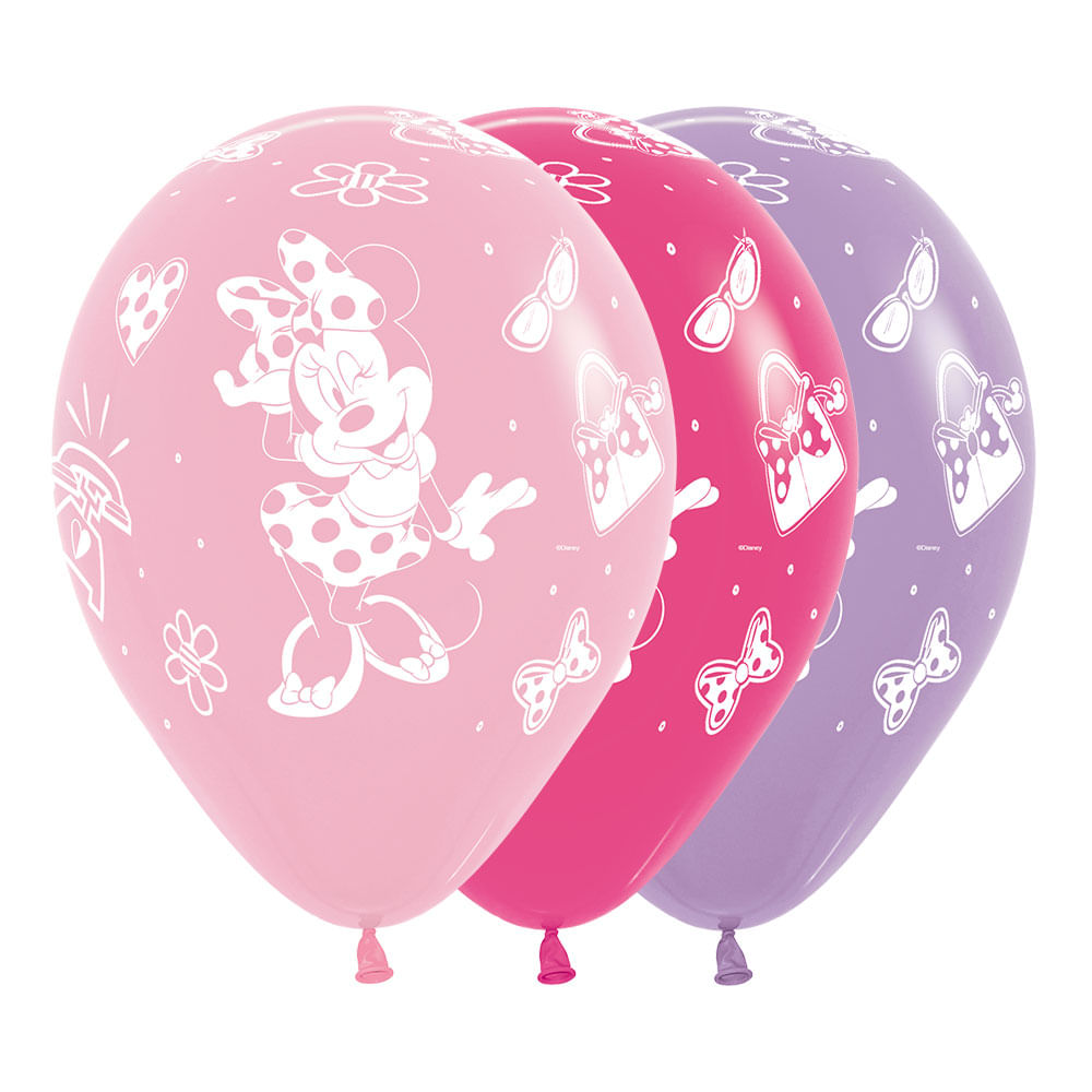 Globo R-12 Infinity Minnie Mouse surtido x10unds