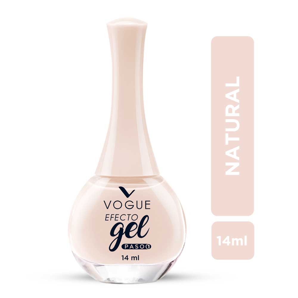 Esmalte Vogue efecto gel tono natural x14ml