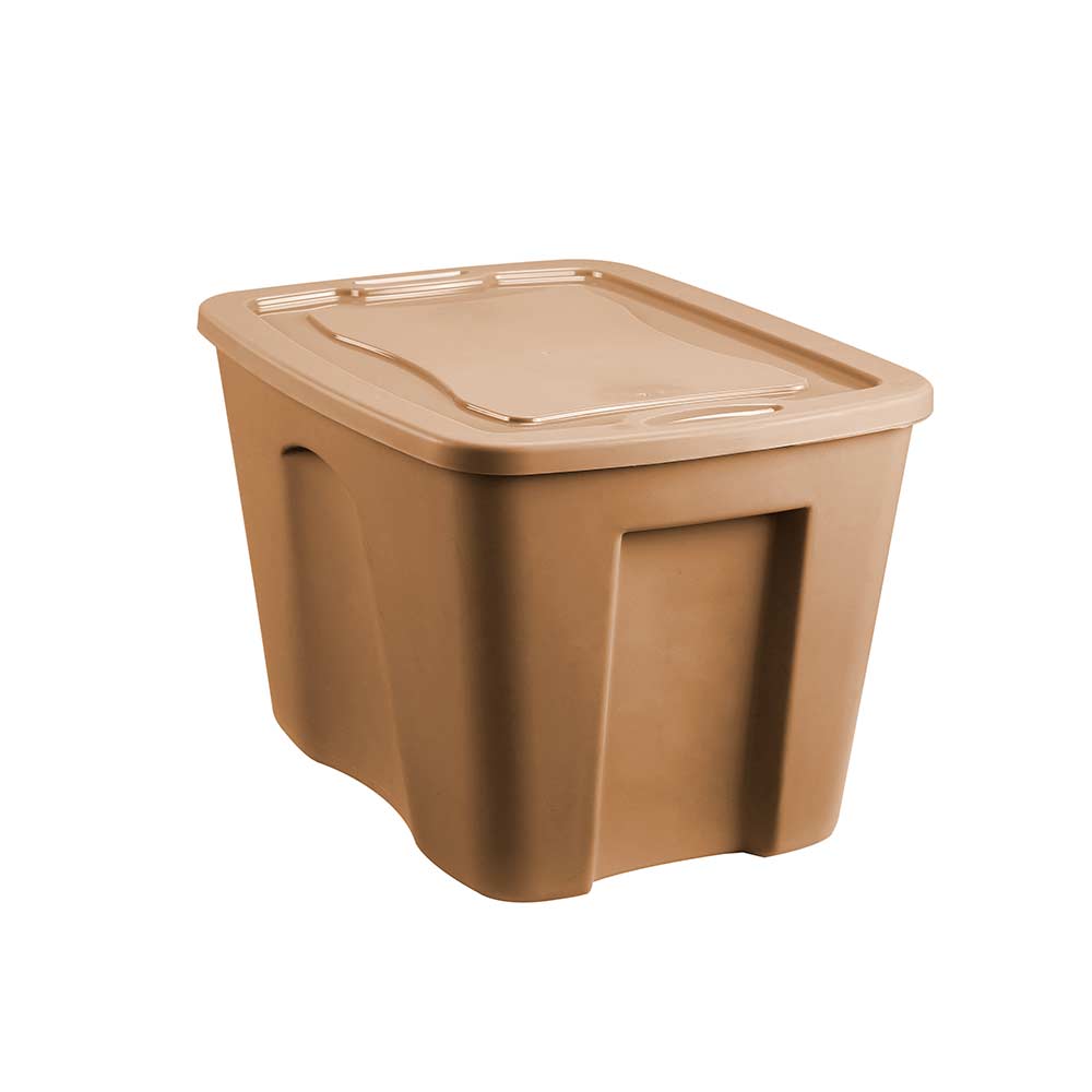Caja Plastica 37L Color Metal Cobre Krea