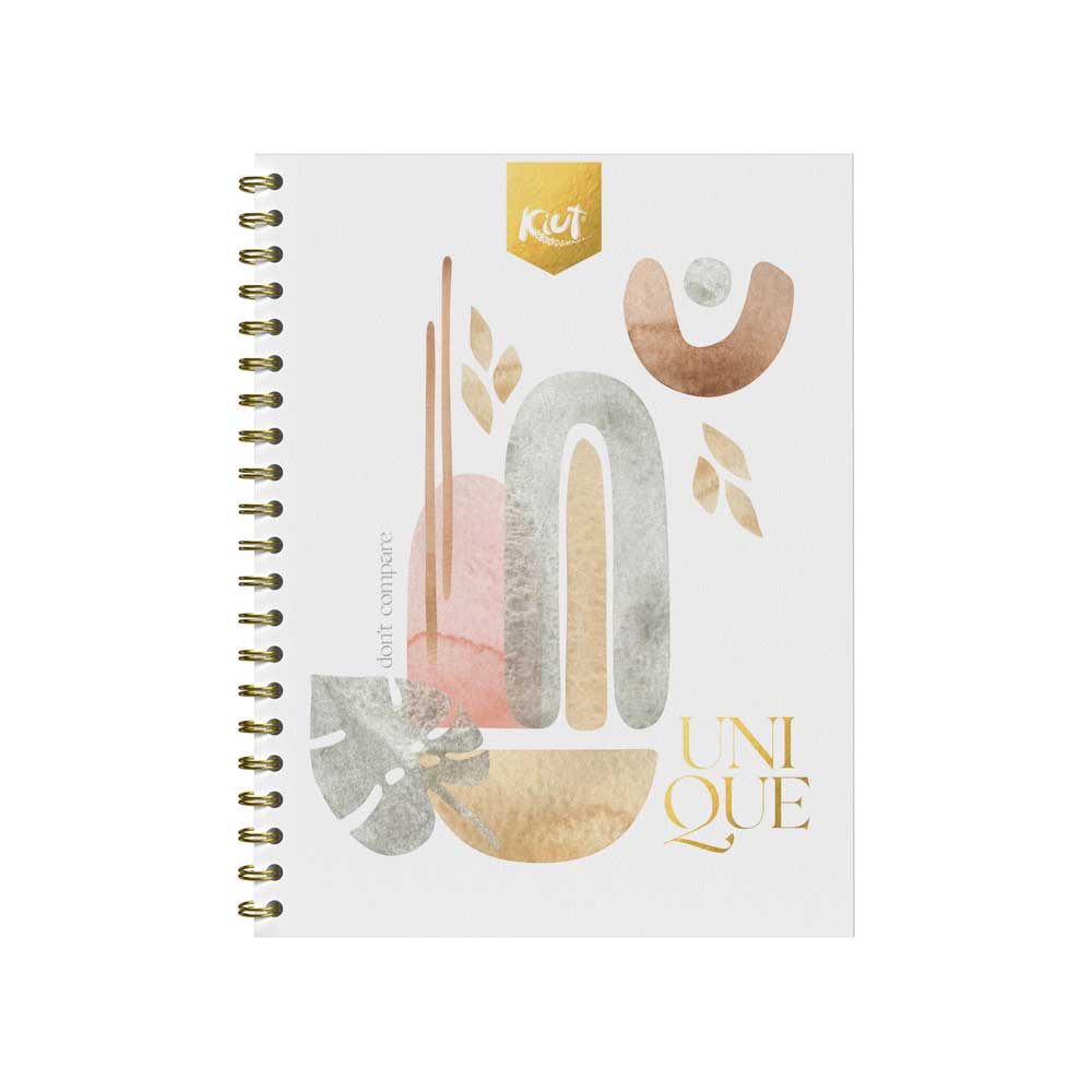 Cuaderno Argollado Durabook Kiut Platino Grande 8 Surtido