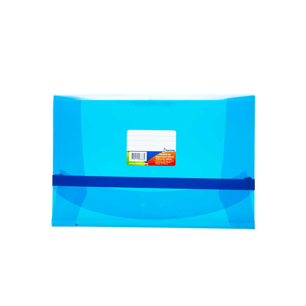 Carpeta de seguridad oficio Azul