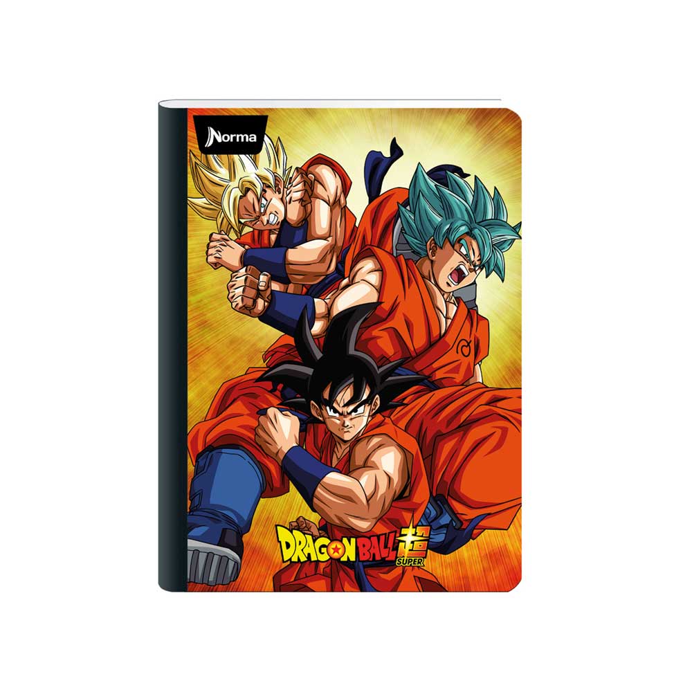 Cuaderno Cosido Norma Durabook Dragon Ball Mediano 90Hojas Surtido