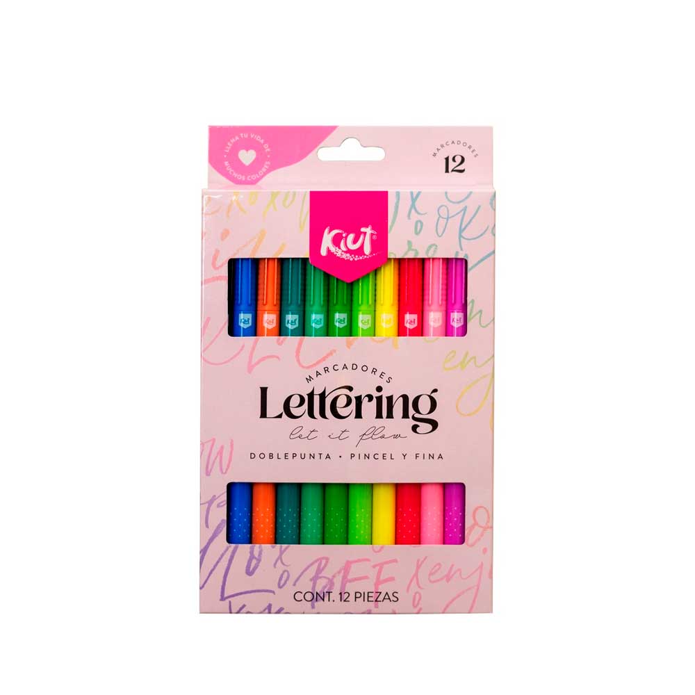 Marcadores punta pincel Kiut x12 und und Norma