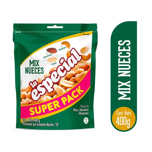 Mezcla La Especial maní almendras marañones x400g