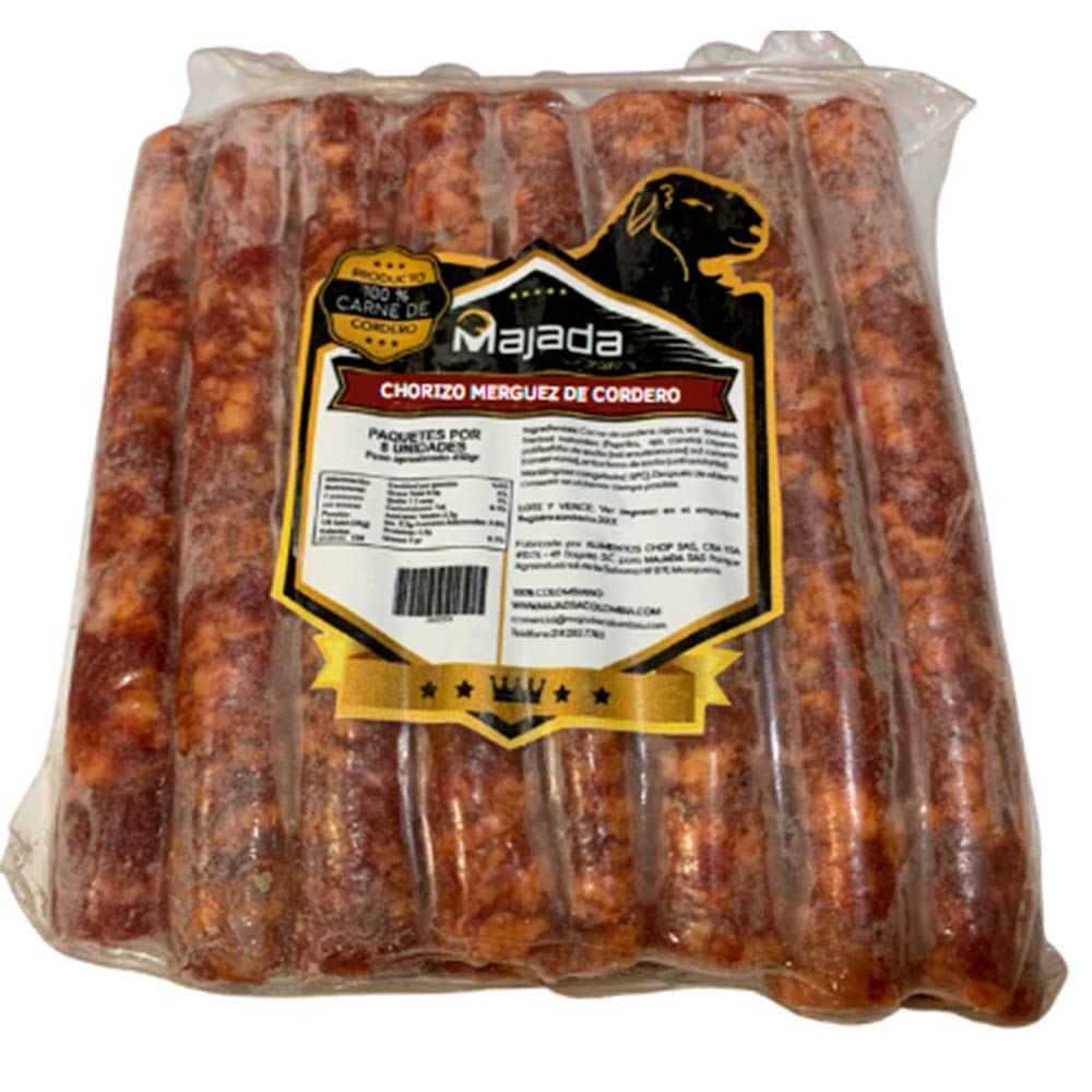 Chorizo merguez de cordero Majada carne x450g