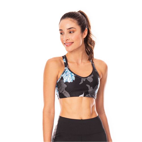 Top Poliester/Elastano mujer negro estampado 66936 Talla 34B