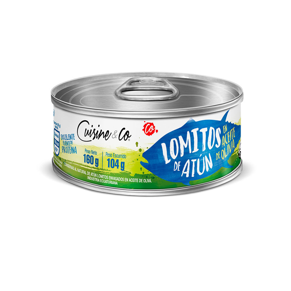 Atún Cuisine&Co lomitos aceite oliva x160g