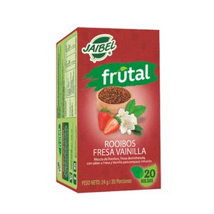 Infusion Jaibel frutal rooibos fresa vainilla x20und x24g