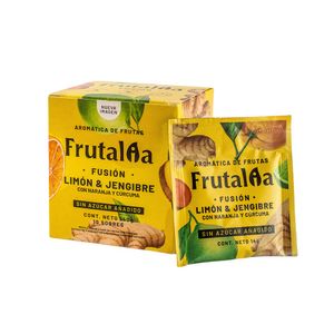 Aromática Frutalia limón y jengibre x10und x140g