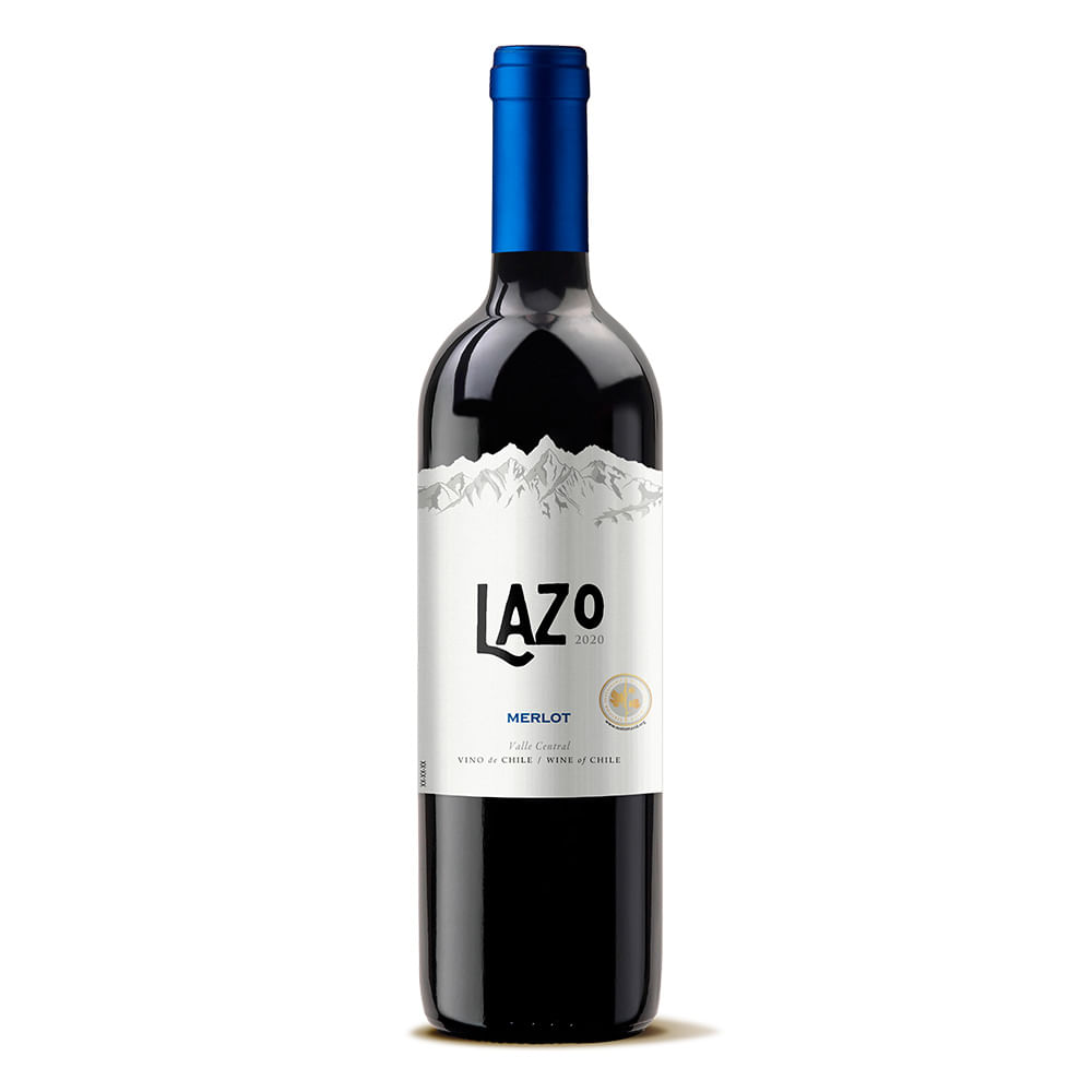 Vino tinto Lazo merlot botella x750ml
