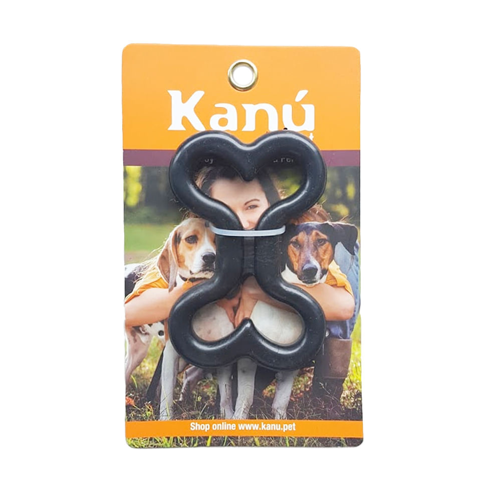 Juguete Hueso De Rubber Negro Kanu para perro