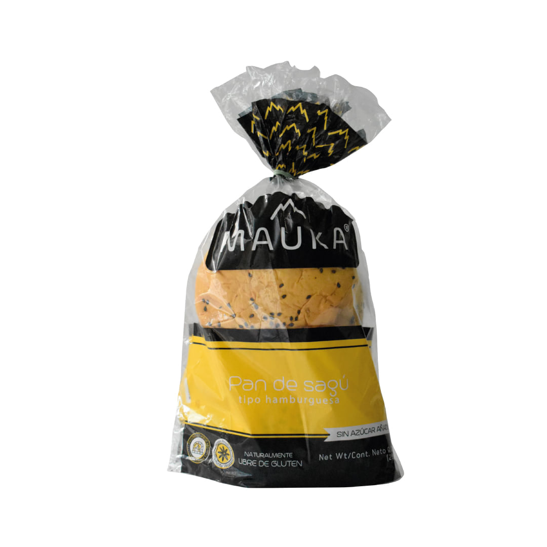Pan Mauka sagu tipo hamburguesa sin gluten x 280g
