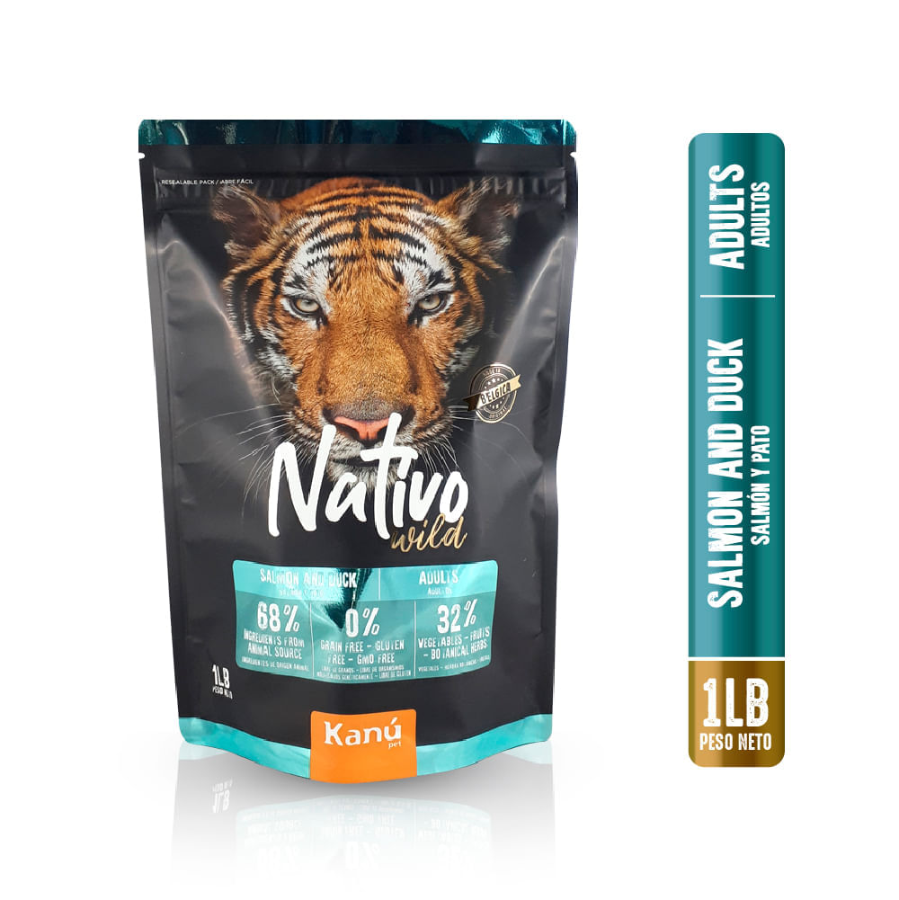 Alimento Para Gato - Kanu Nativo Wild Adulto 1 Lb