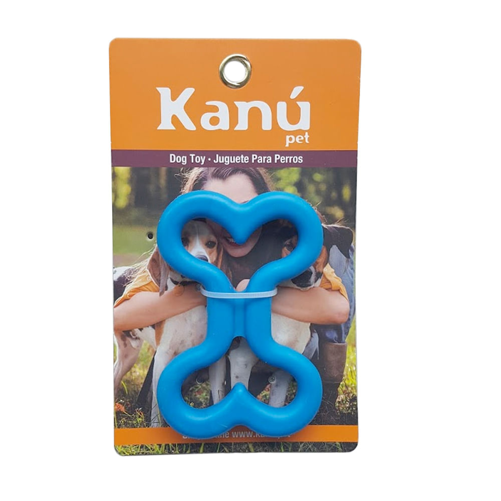 Juguete Hueso De Rubber Azul Kanu para perro
