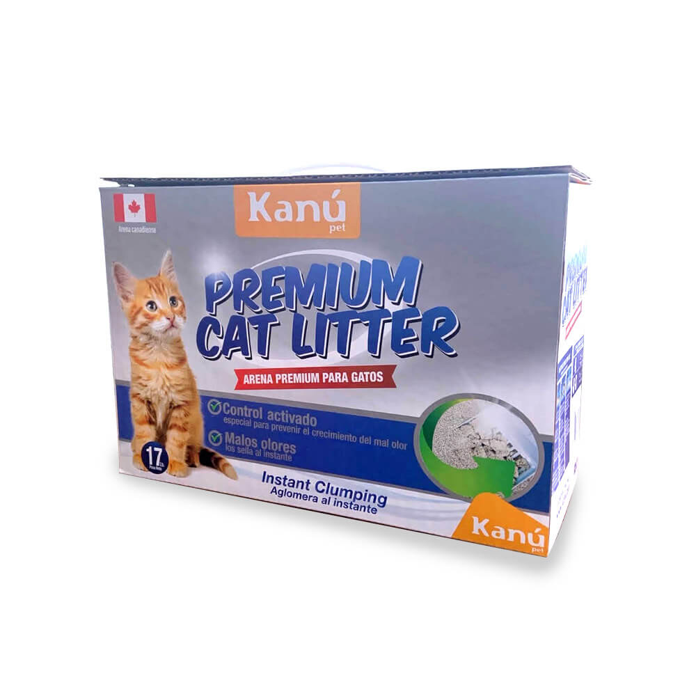 Arena Cat Litter Premium Kanu Para Gato 17 LB