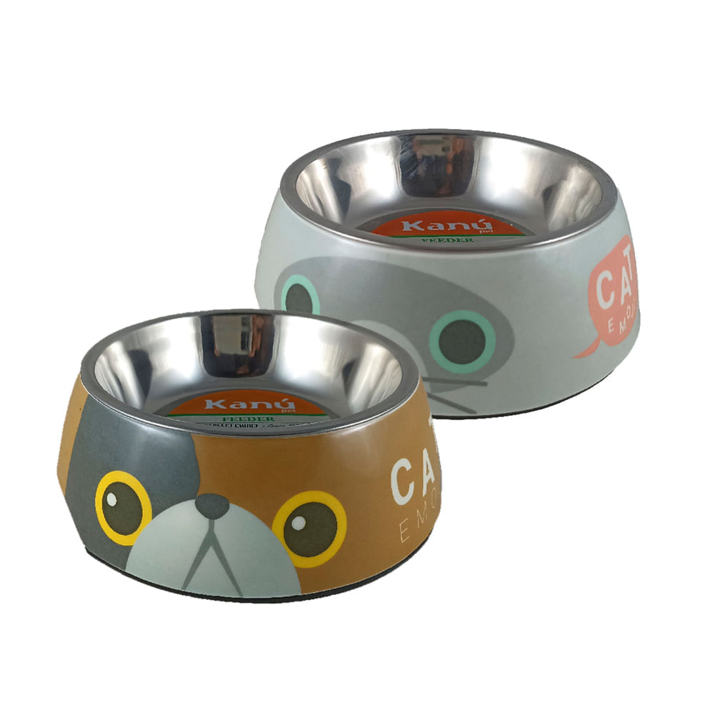 Comedero Kanu Doble Ref KC7-018 Para Gato