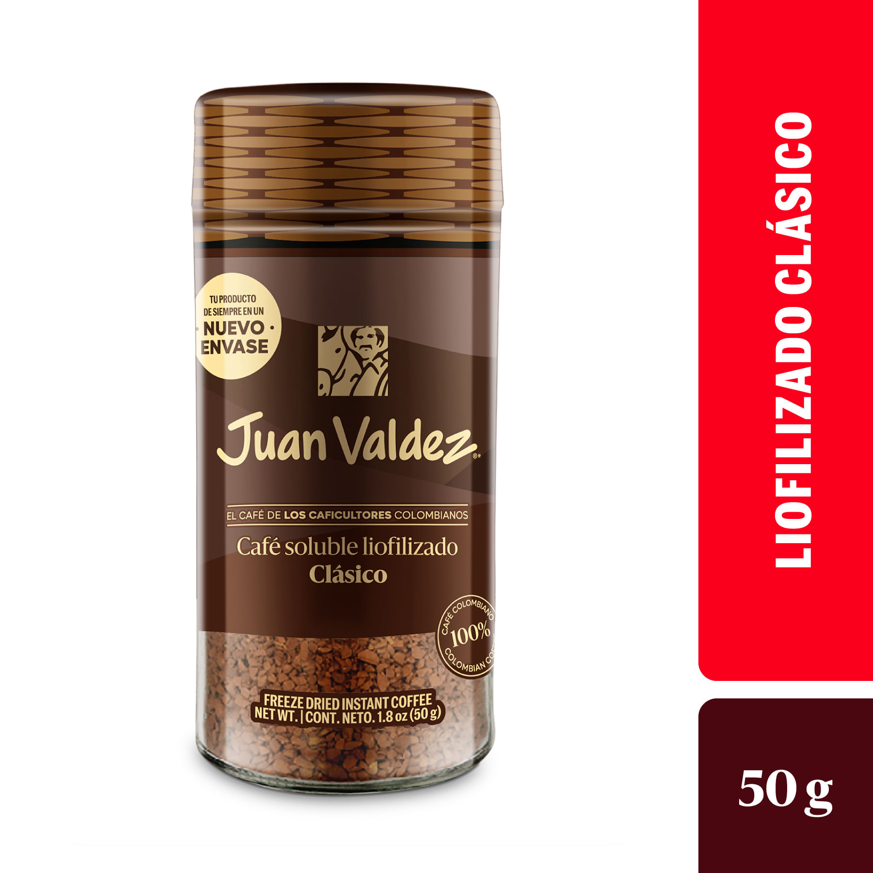 Café Juan Valdez Liofilizado Clásico Soluble 50g