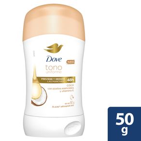 Desodorante Dove Coco Tono Uniforme Barra 50 grs