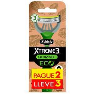 Maquina Schick extreme3 ultimate eco pague2lleve3