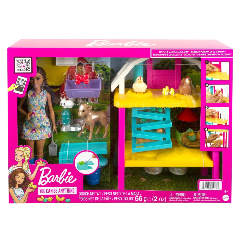Set de juego Barbie Set Diversión en la Granja con muñeca