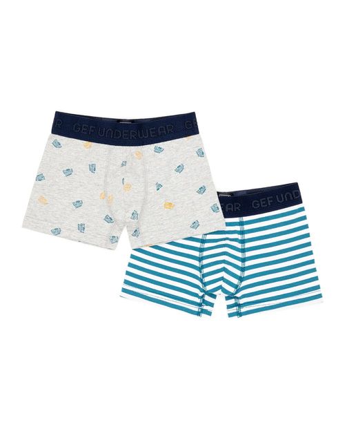 Boxer X2 en Algodón kids Masculino DUO EPOLL GEF Talla 10
