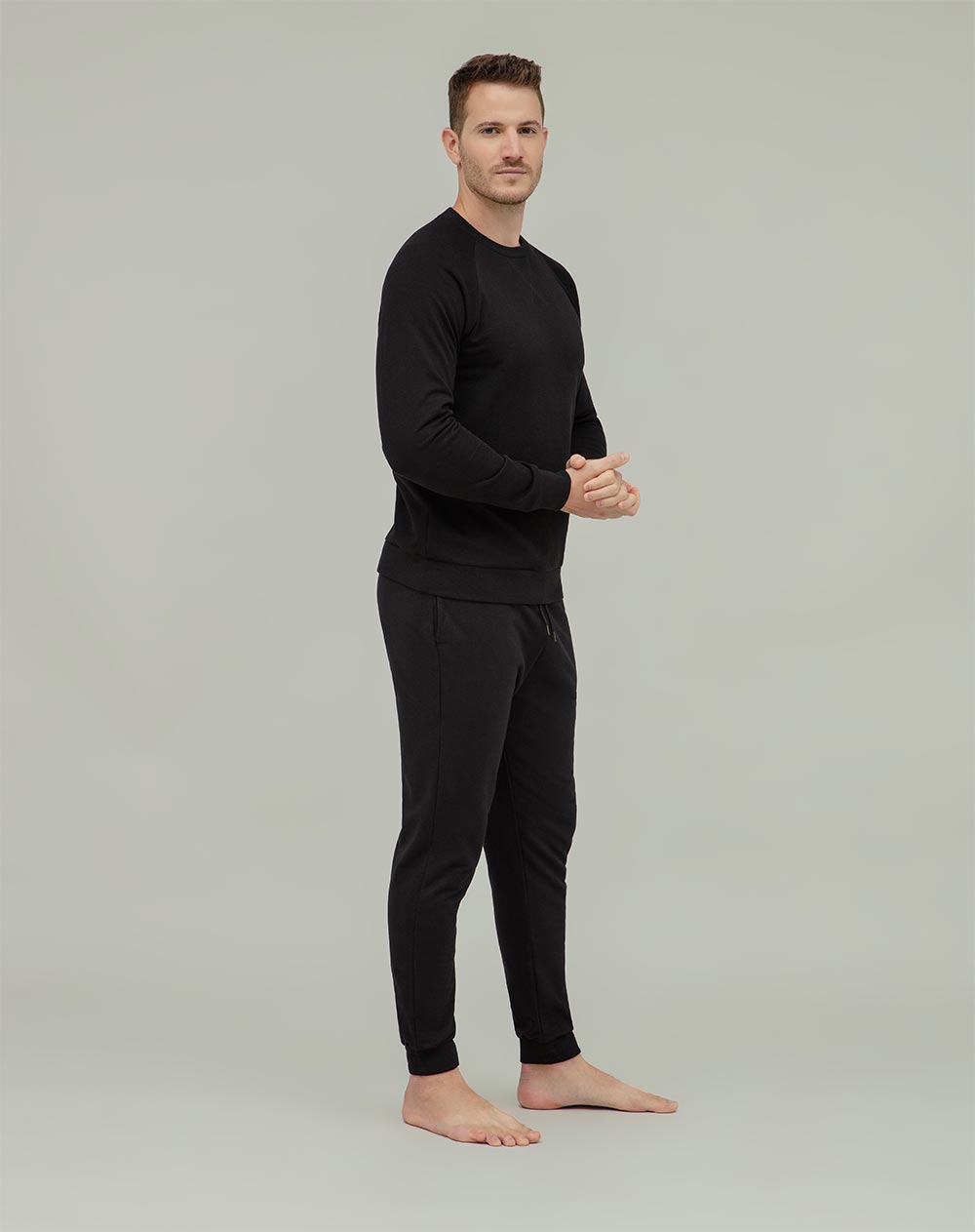 Pantalon tipoo jogger en  algodón  masculino AUXA PUNTO BLANCO